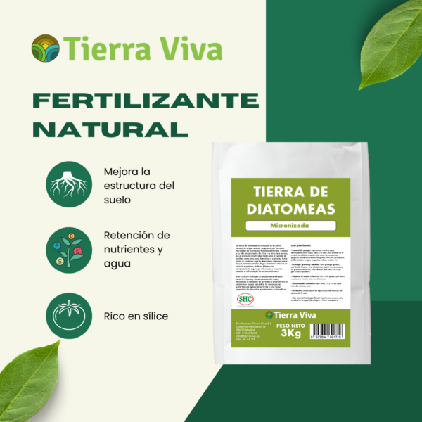 Tierra de diatomeas - fertilizante natural