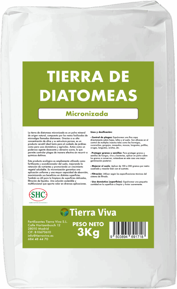 Tierra de diatomeas 3kg